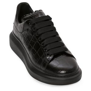 Alexander McQueen Croc-Skin Sneakers